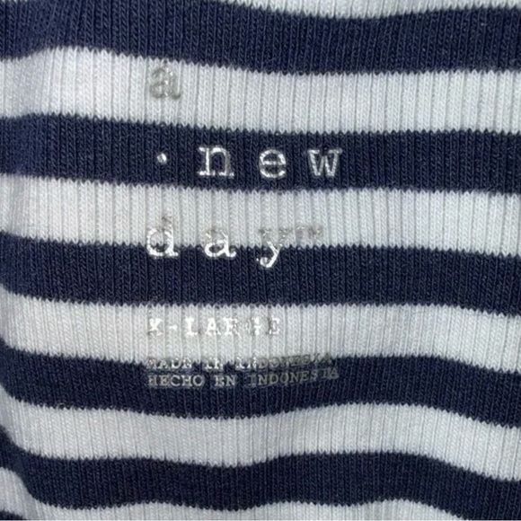 A New Day Blue and White Striped Maxi Dress - Picture 5 of 5